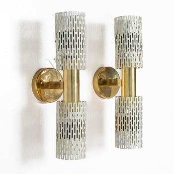 Harald Notini, wall lamps, a pair, model 8820, Böhlmarks, 1940s/1950s.
