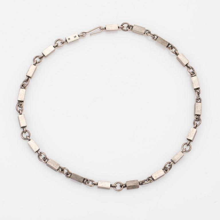 Wiwen Nilsson, necklace, sterling silver, Lund, 1966.