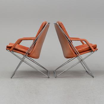 A pair of easy chairs from the second half of the 20th century.