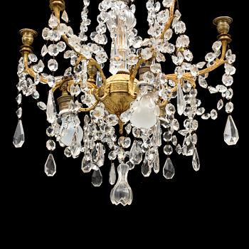 A 19th century Oscarian chandelier.