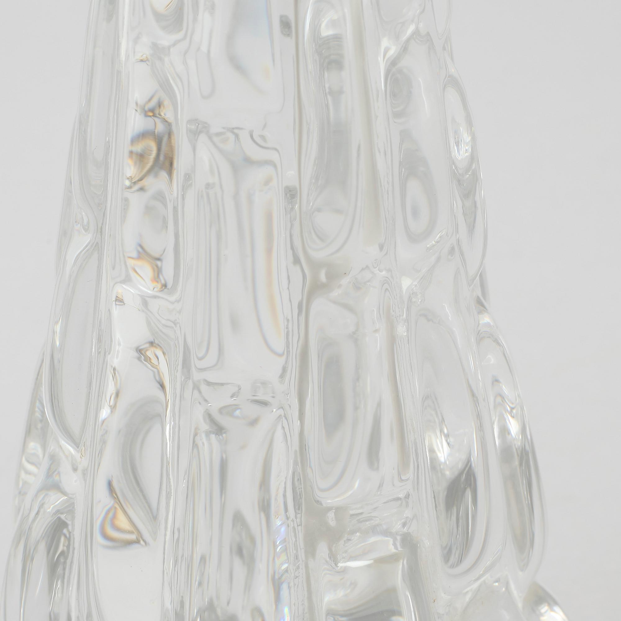 A pair of table lamps by Carl Fagerlund for Orrefors, third quarter of the 20th century.