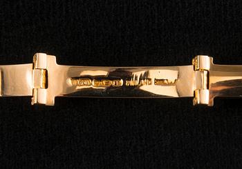 Björn Weckström, ARMBAND, guld 14K, "Tundra" Lapponia 1971. Vikt 21,9 g.