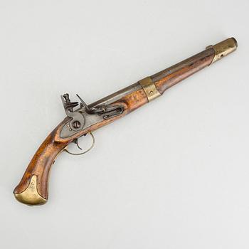 A FLINTLOCK PISTOL, model m/1807.