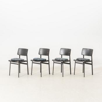 Thomas Bentzen, Stolar 4 st "Loft Chair" Muuto samtida, med dynor från Shepherd of Sweden.