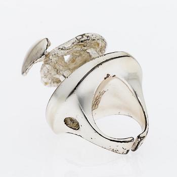 POUL HAVGAARD, RINGAR, 4 st. sterling silver, bl. a. New Born, Wild Rose, Isolation, Lapponia 1970-tal.