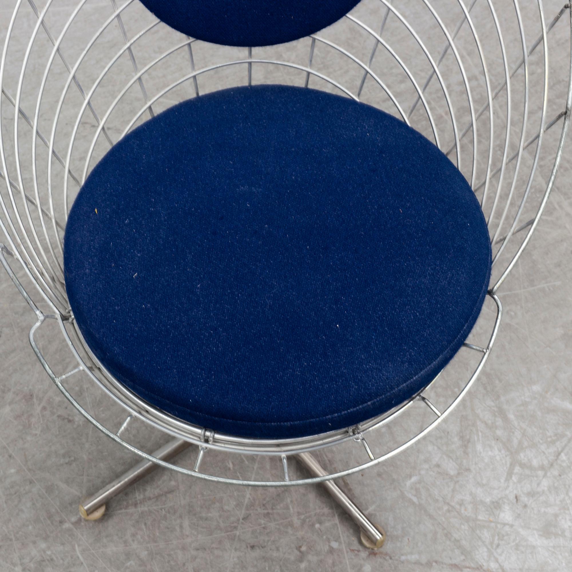 VERNER PANTON, a 'Wire Cone' chair, Denmark.