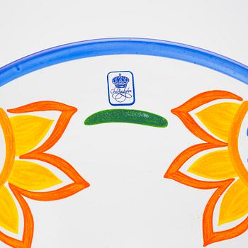 SERVIS, glas och porslin, 24 + 62 delar, "Solros", Christineholm Design.