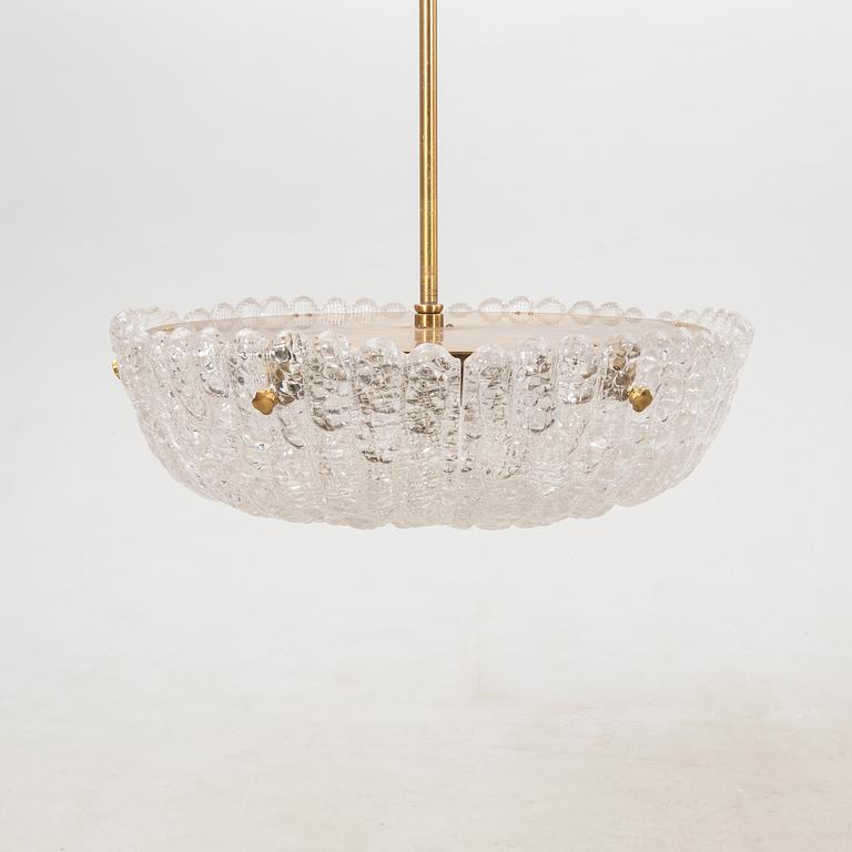 Carl Fagerlund, Orrefors ceiling lamp, late 20th century.