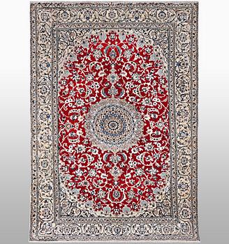 A rug, Nain, part silk, 9 LAA, ca 240 x 150 cm.