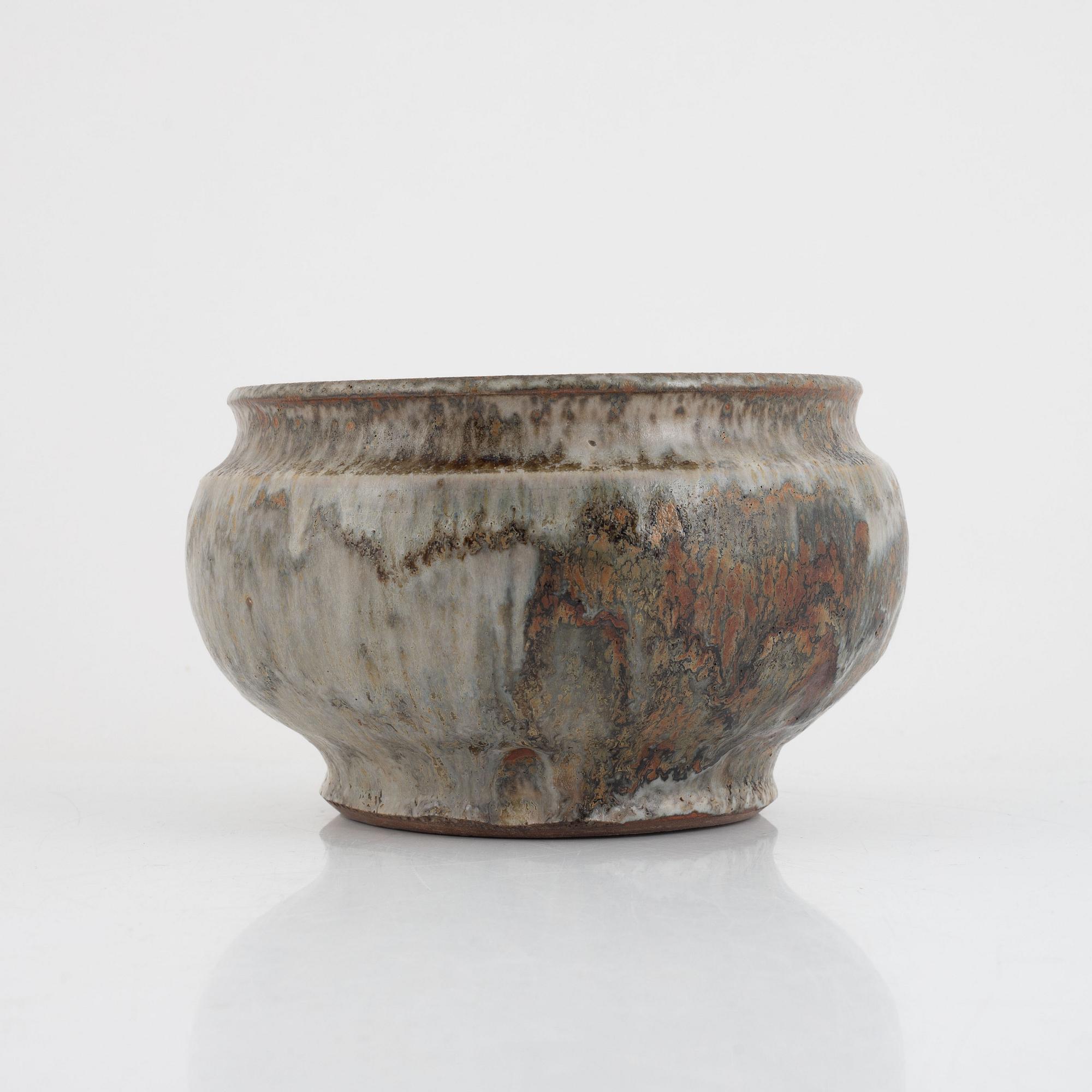 Erik Pløen, skål,  signerad, Norge, 1900-talets andra hälft.