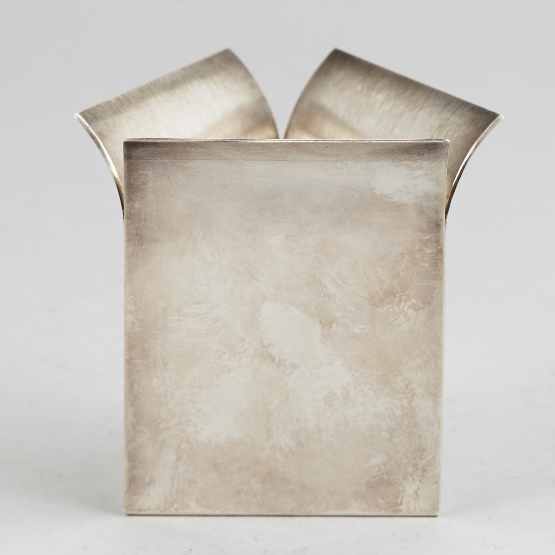 A Wolfgang Gessl silver vase, 20th Century.