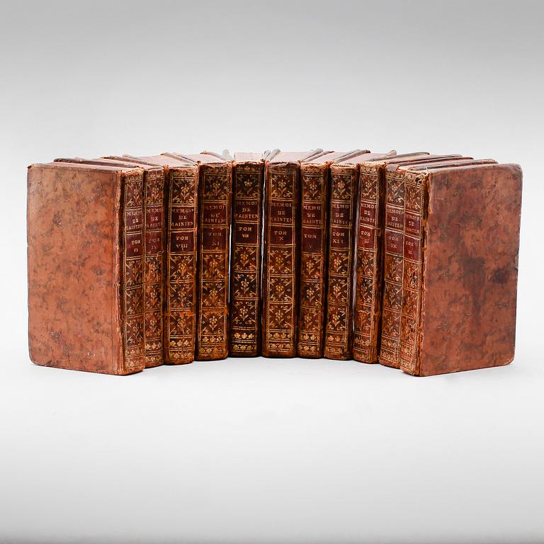BÖCKER, 11 st, "Memoires de Madame de Maintenon", 1756.
