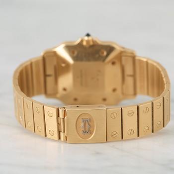 CARTIER, Santos, wristwatch, 29,5 x 29,5 (41) mm,