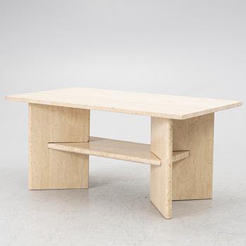Coffee table, travertine, 1980s.