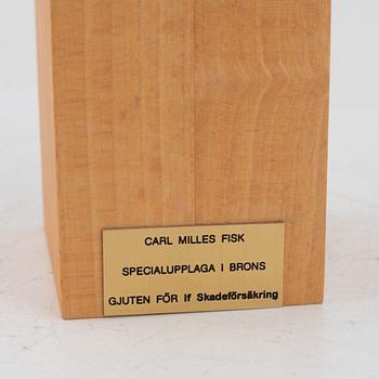 Carl Milles, fish, bronze, special edition for IF Skadeförsäkring.