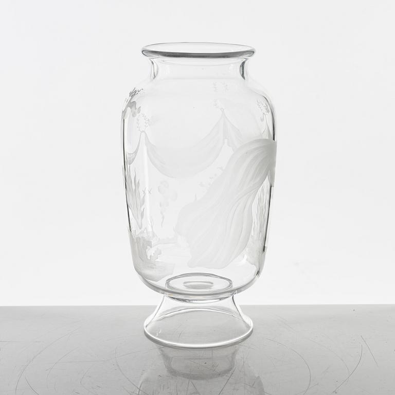 Edvin Öhrström, vas, glas, Orrefors, 1957.