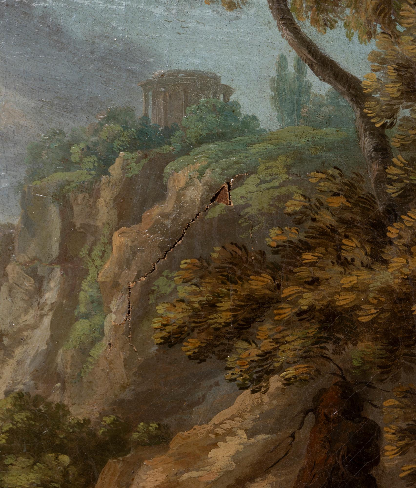 Jan Wildens, follower of, Expansive landscape with figures.