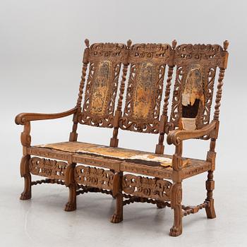 A Baroque-style sofa, late 19th century.