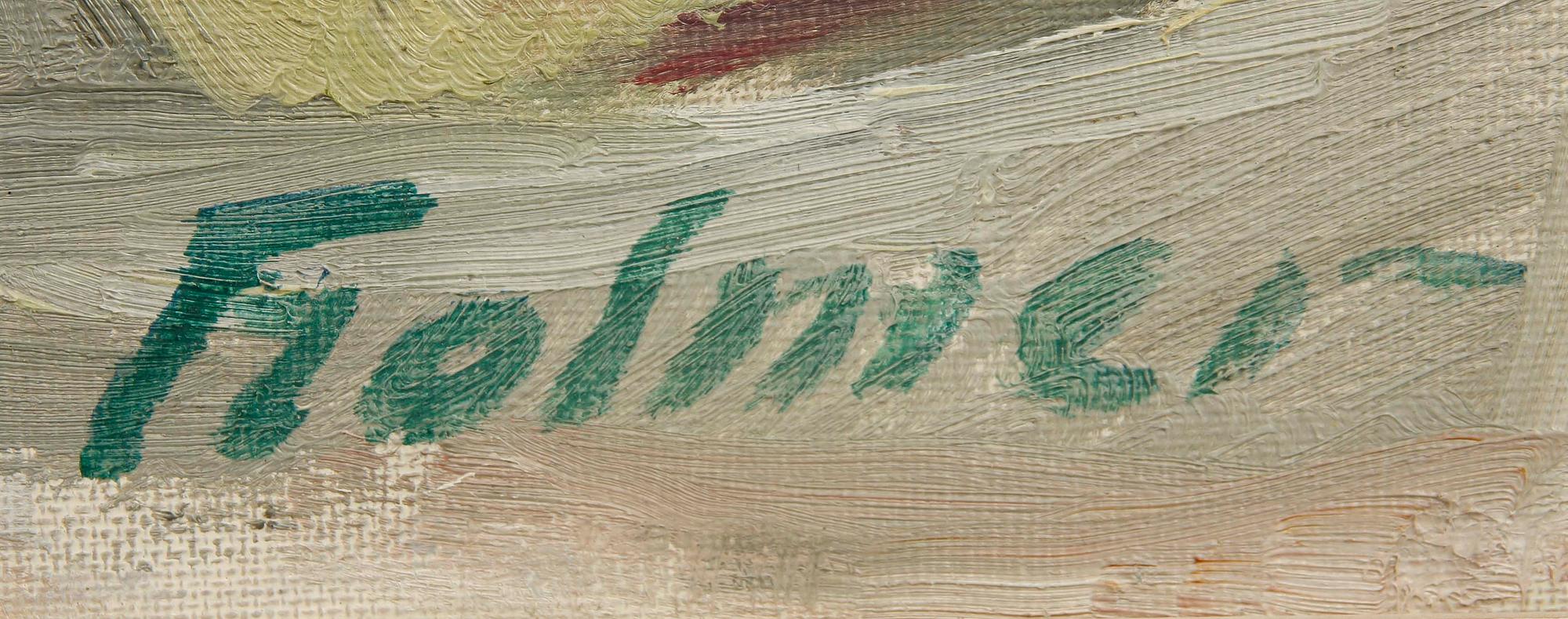 FRITZ HOLMER, olja på duk, sign.