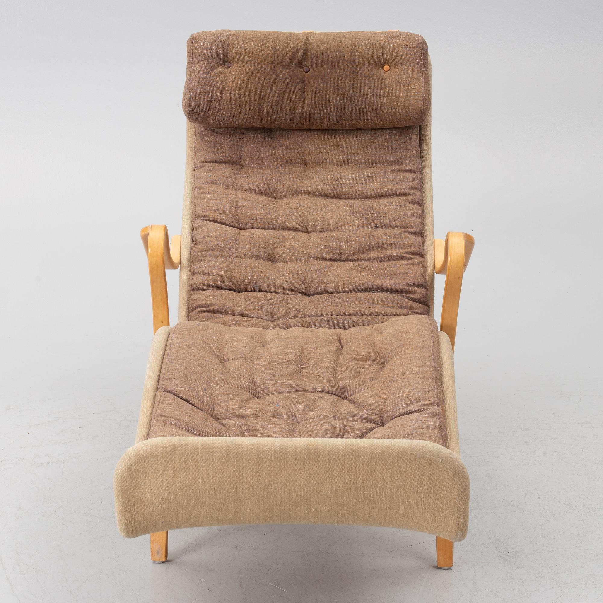 Bruno Mathsson, Lounge chair, "Pernilla", Dux, latter half of the 20th century.
