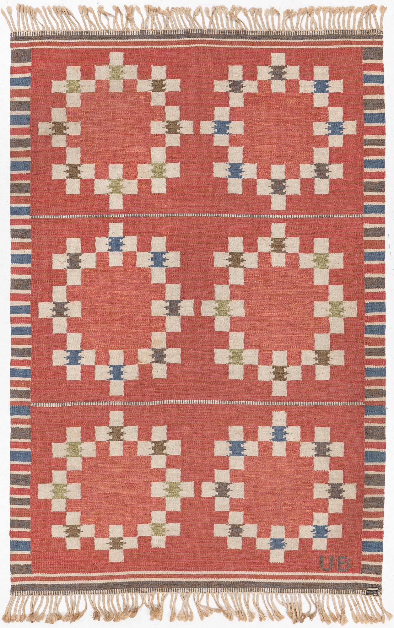 Alestalon Mattokutomo, matta, rölakan, signerad UB, Finland, ca 250 x 165 cm.