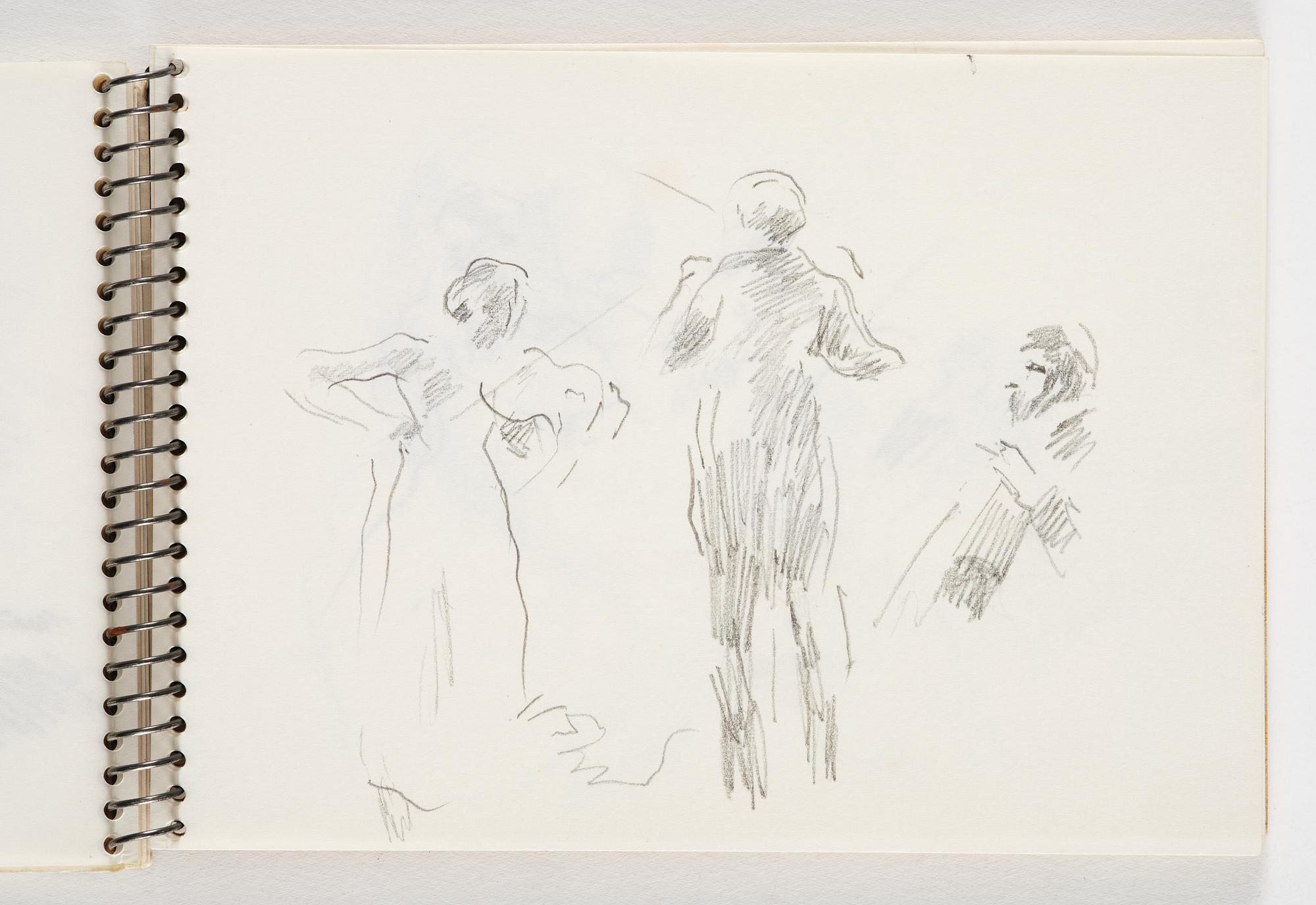 Lotte Laserstein, 4 skissböcker med blyertsteckningar.