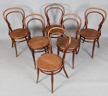 STOLAR, 6 st, (4+2), snarlika,  Thonetmodell, 1900-talets början.