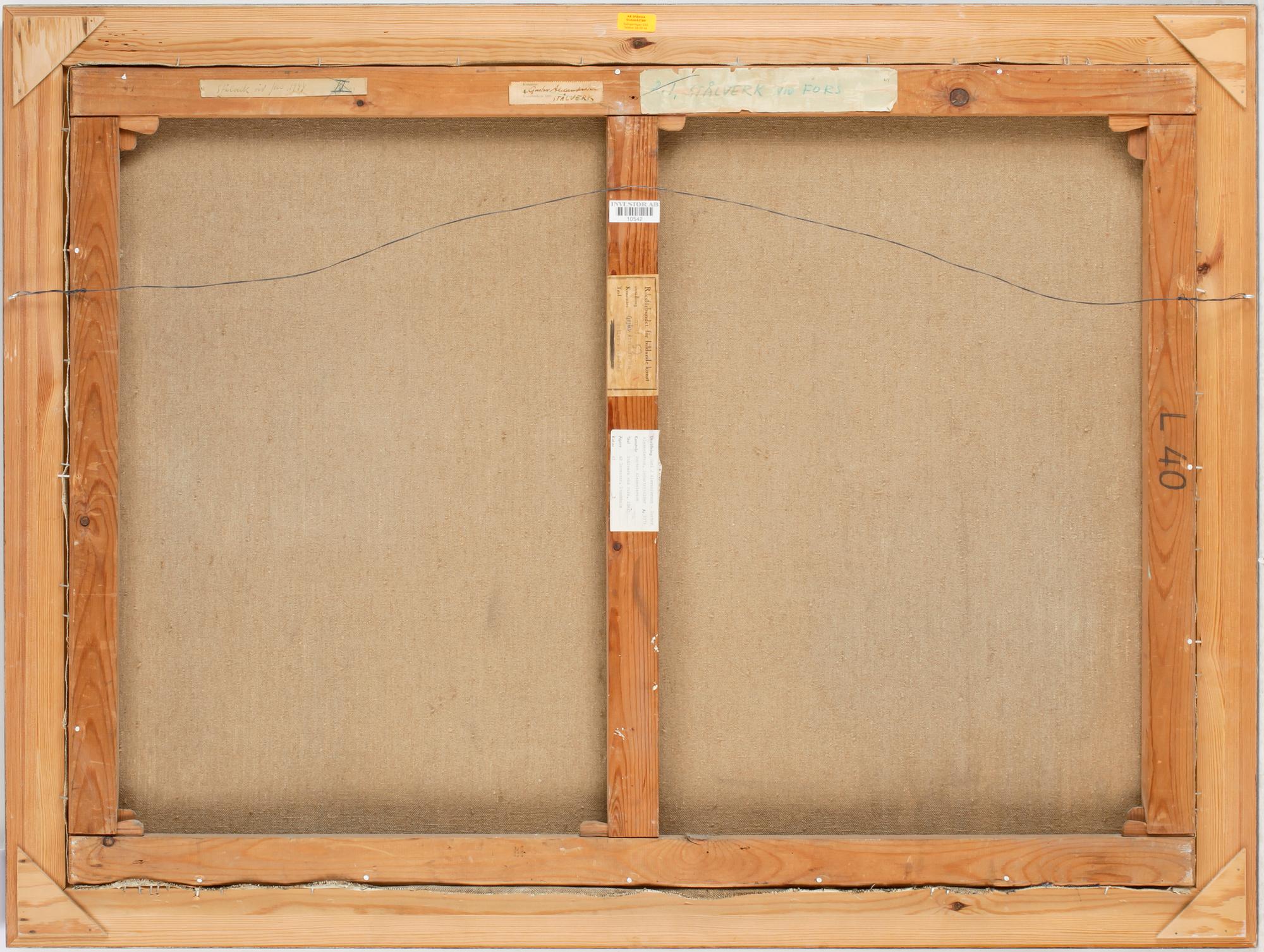 GUSTAV ALEXANDERSSON, olja på duk, sign o dat 1944.