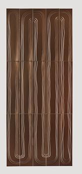 David Taylor, a unique wall relief,  "River", Studio Mellösaverken, Sweden 2022.