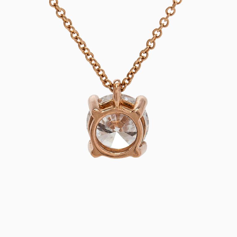 Pendant, brilliant-cut diamond 1.00 ct, 18K gold.