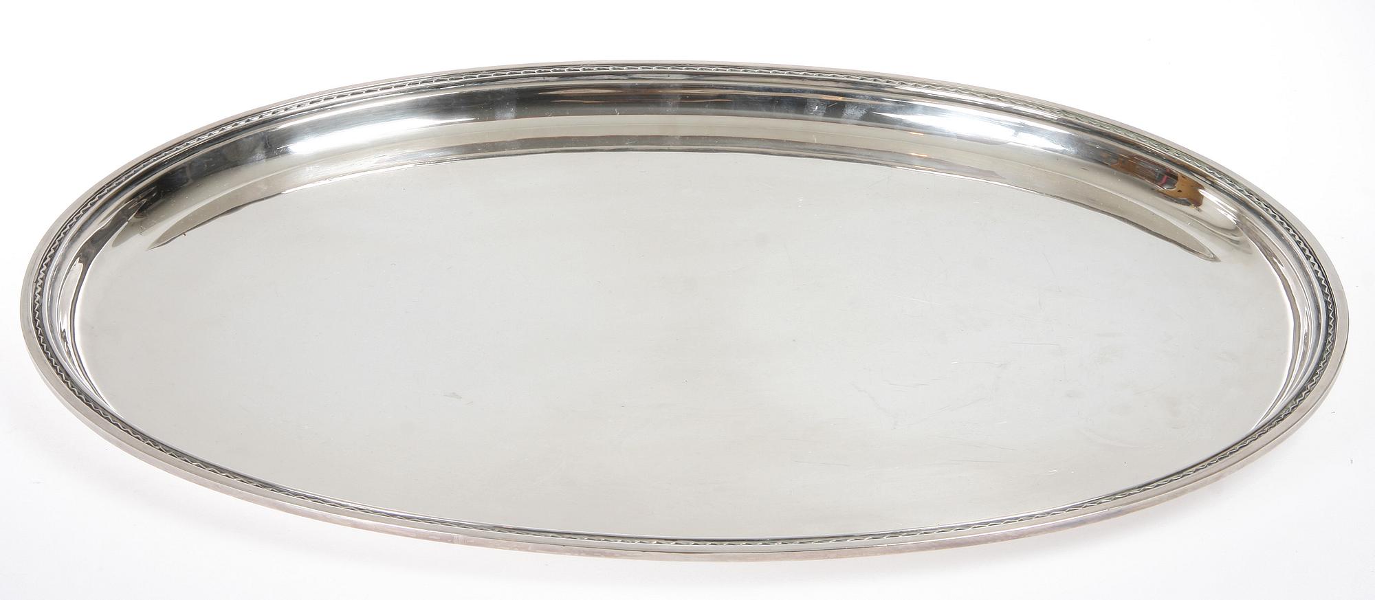 BRICKA, silver, Eric Råström för firma C G Råström Stockholm, 1953. 1723 g.