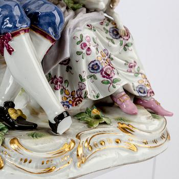 Figurin Meissen 1900-talets första hälft porslin.