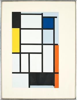 PIET MONDRIAN, efter, Färgserigrafi, numrerad 296/300.