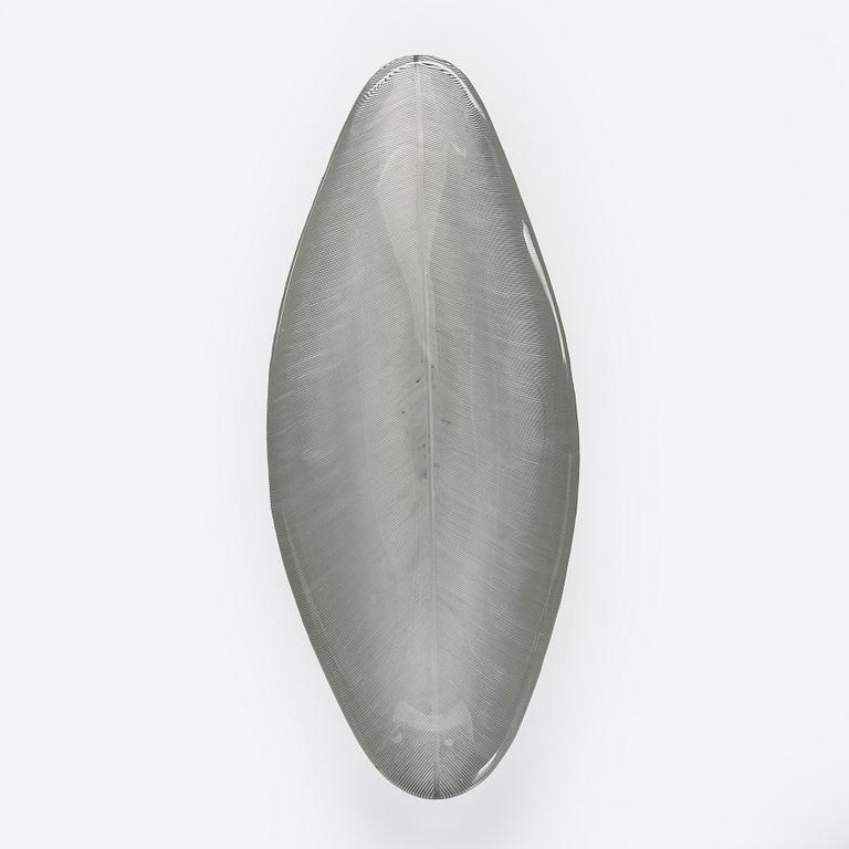 Tapio Wirkkala, konstglas, "Fjäder", signerad Tapio Wirkkala Iittala -54.