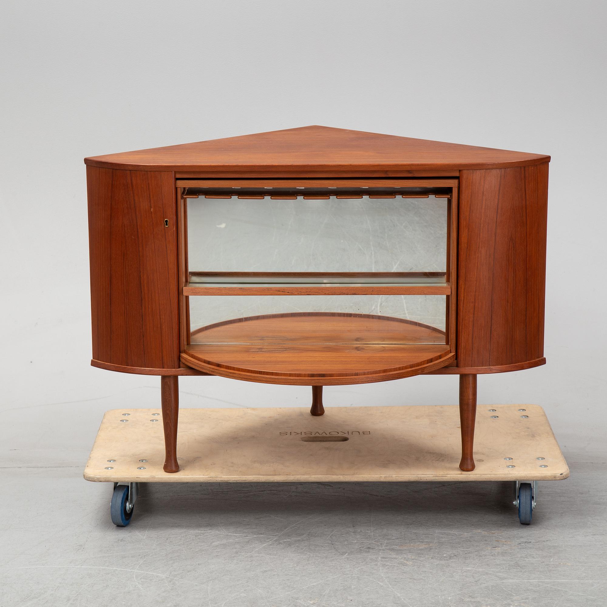 A bar cabinet, Sola Møbelfabrikk, Ganddal, Norway, 1950s-60s.