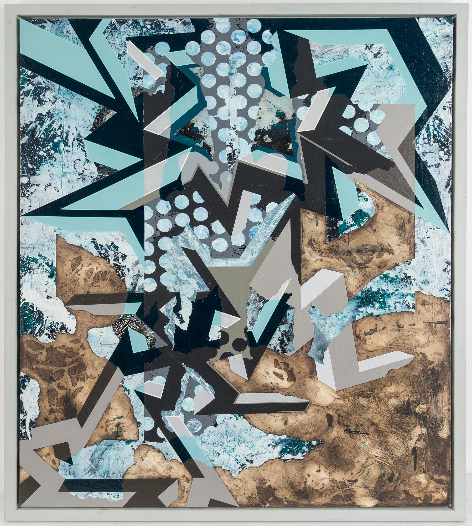 HENRIK SAMUELSSON, oil and mixed media on canvas, signed verso.