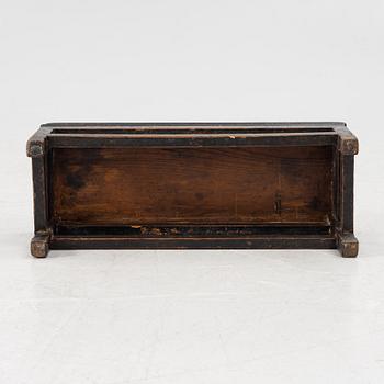 A Tibetan hradwood kang table, Qing dynasty (1644-1912).