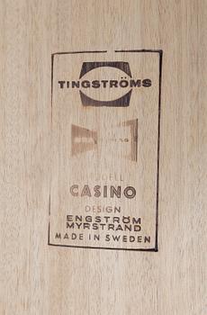 SÄNGBORD, 1 par, "Casino", Sven Engström och Gunnar Myrstrand för Tingströms, 1900-talets andra hälft.
