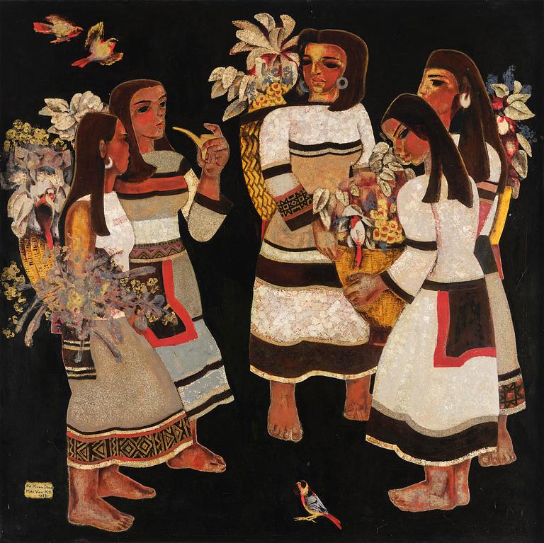 Do Xuan Doan, "Spring festival in the Highlands"/" Festival du printemps dans le Highlands".