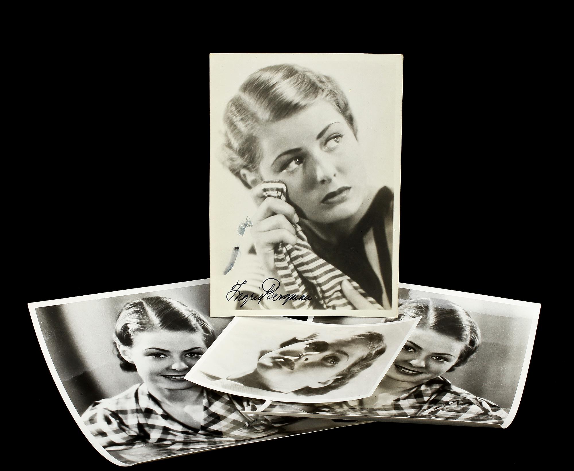 FOTOGRAFIER, 4 st, Ingrid Bergman, 1930/1940-tal.