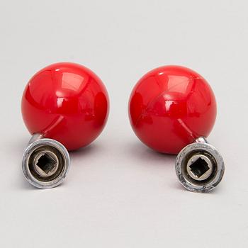 Two sets of door knobs for Primo Oy, Finland 1960s/1970s.