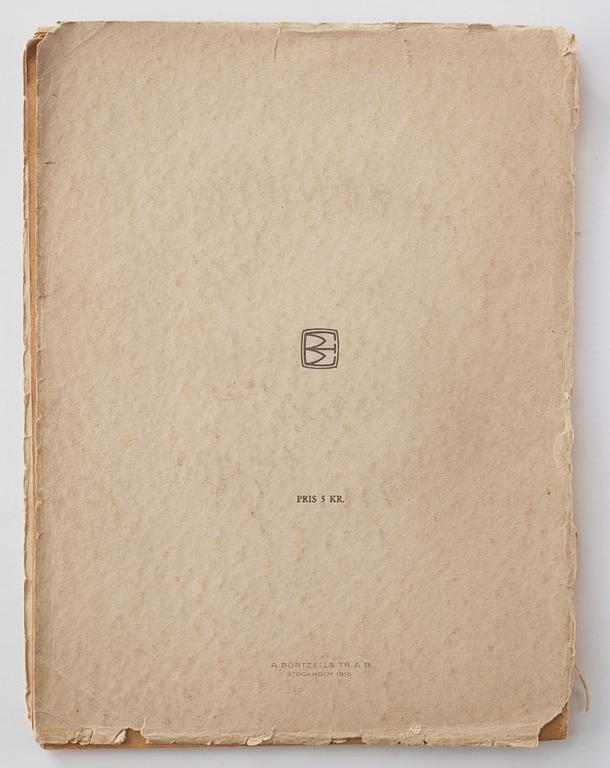 John Bauer, "Troll" 10 litografier i mapp/bok.