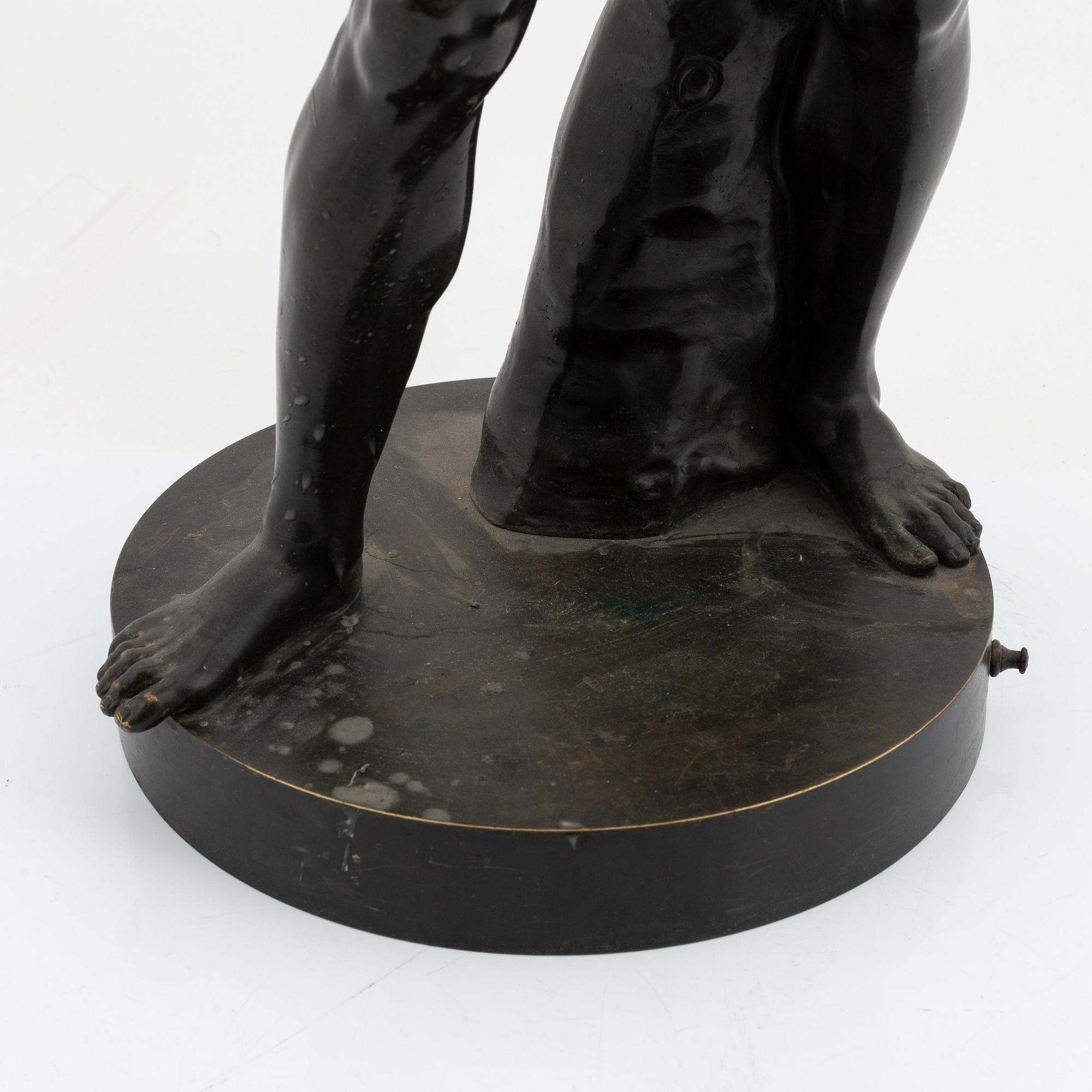 Unknown artist 20th century, after Antique model. Bronze, height 69 cm.