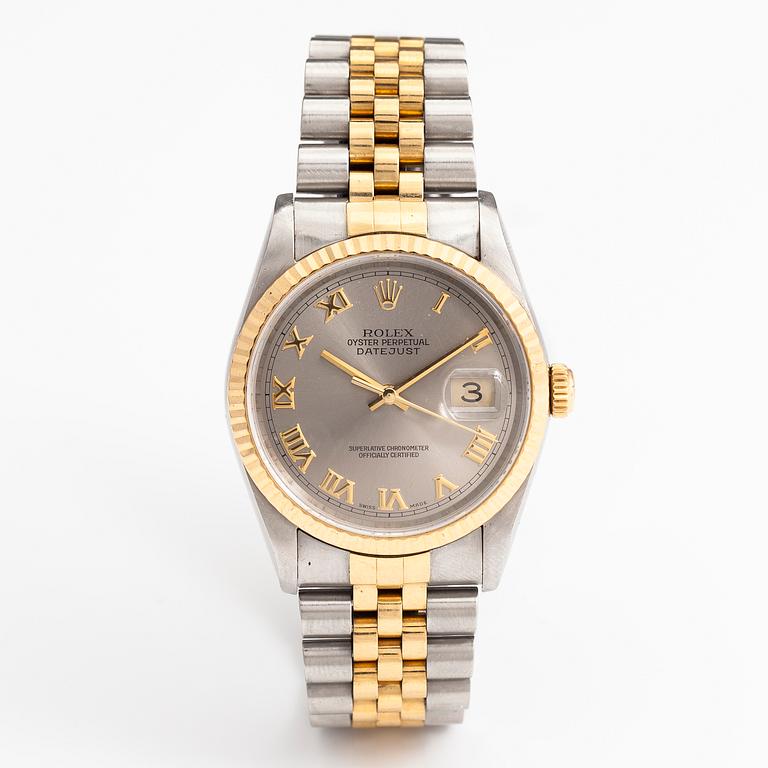 ROLEX, Oyster perpetual, Datejust, rannekello, 36 mm.