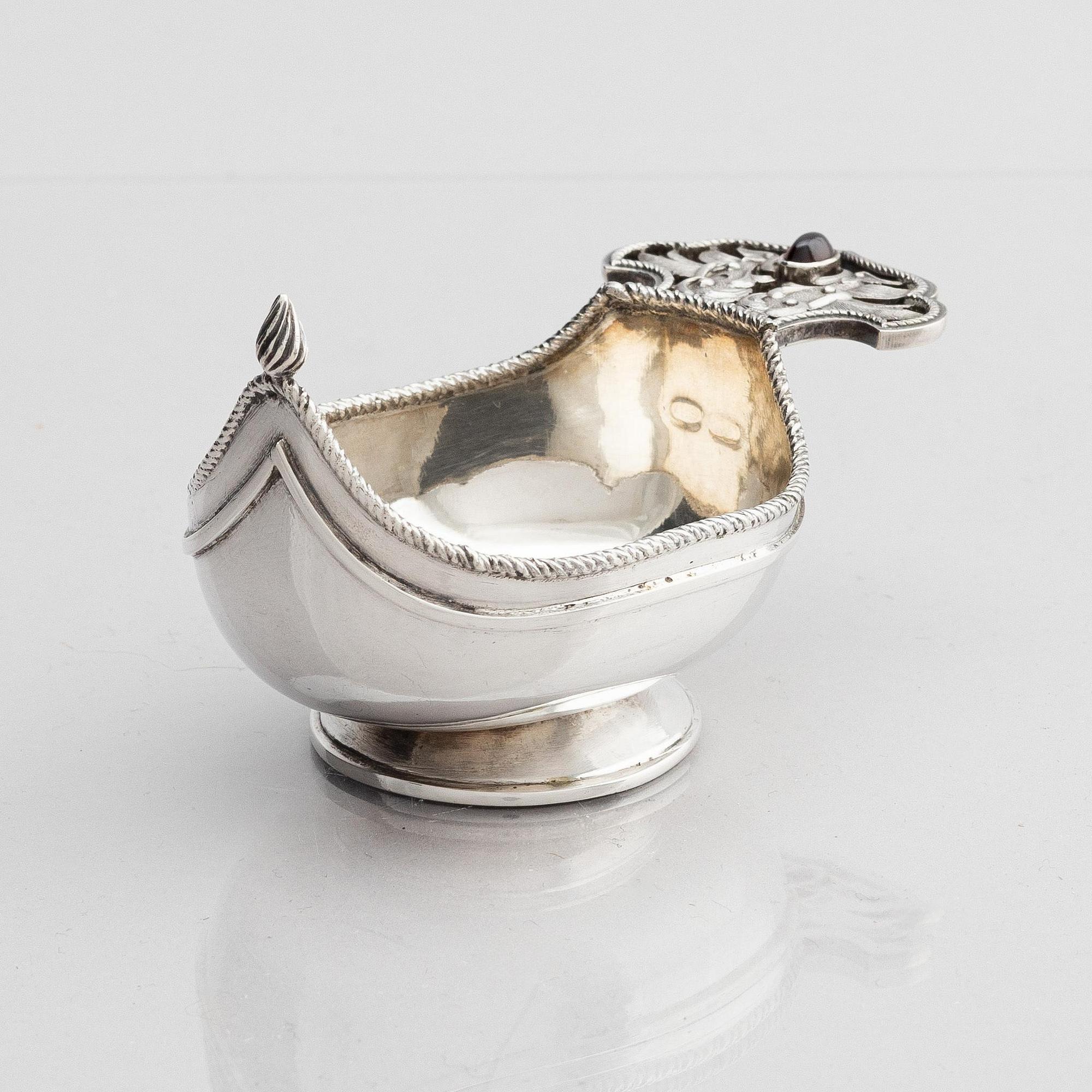Kåsa, silver, oidentifierad mästare, Lettland ca 1920-1939.