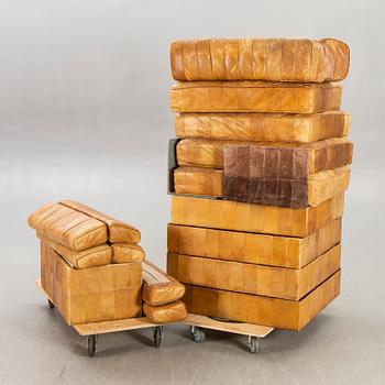 A leather de Sede 1970s sofa.