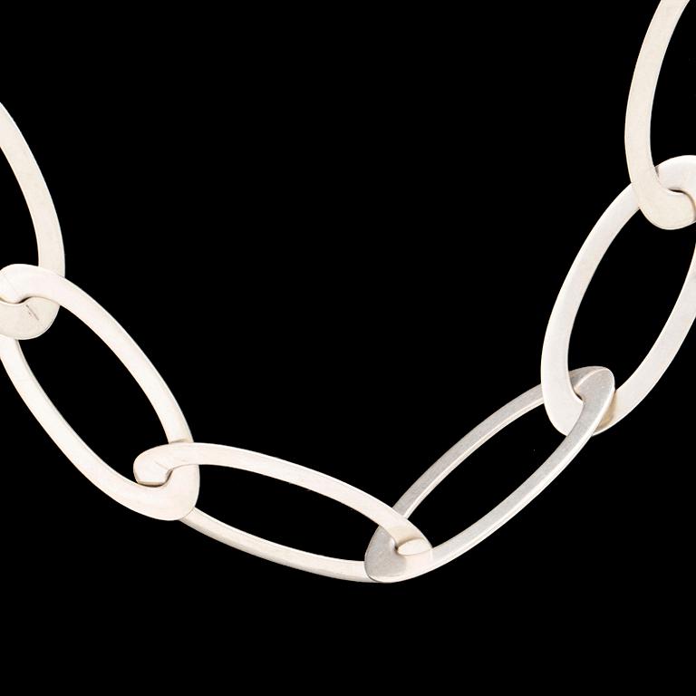 A Kristin Urup silver necklace later part of the 20th century.