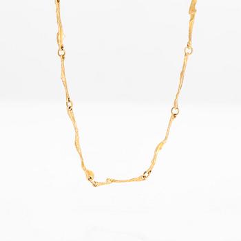 Björn Weckström, A 14K gold necklace 'Golden stream'. Lapponia 1978.