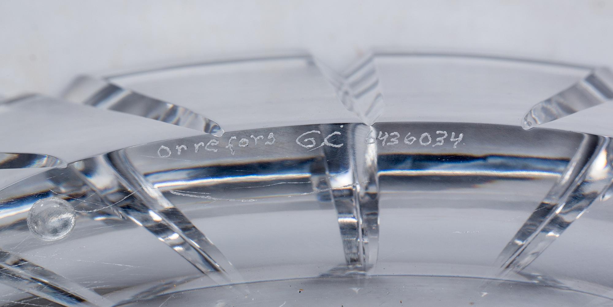 SKÅL, glas, Gunnar Cyrén, Orrefors.