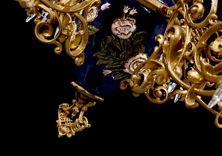 TAKLAMPA, omkring sekelskiftet 1900, höjd ca 115 cm.